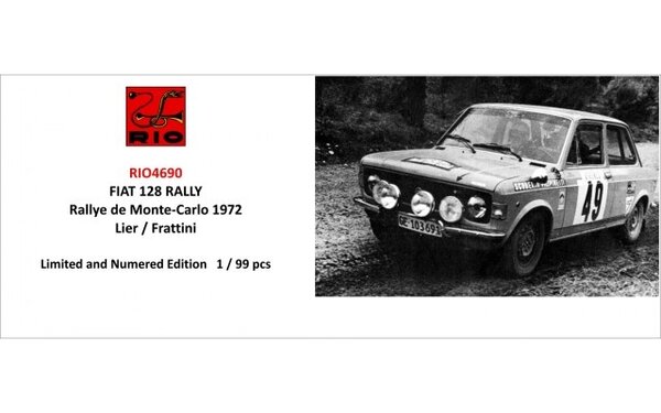 Fiat Fiat 128 Rally #49 Rally Monte Carlo 1972 - 1:43 - Rio