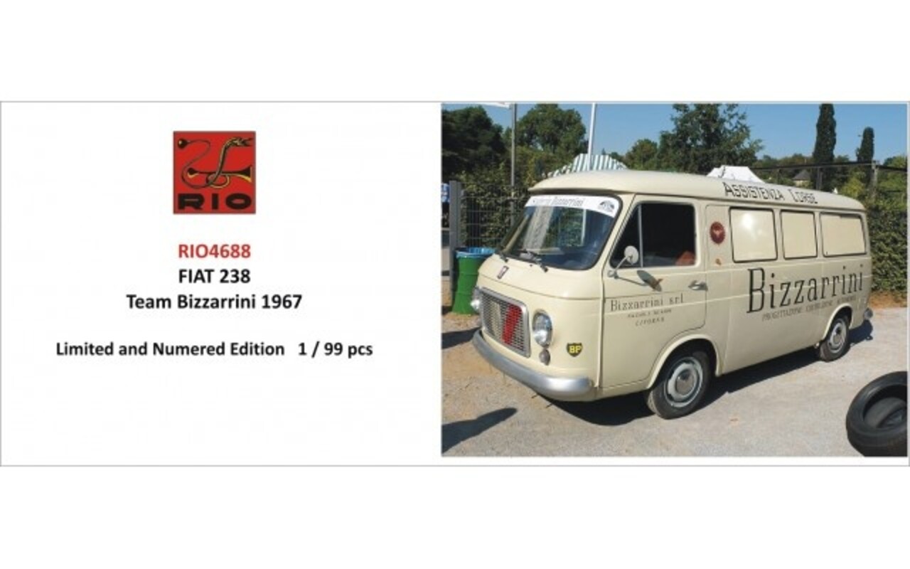 Fiat Fiat 238 Van Assistance Team Bizzarrini 1967 - 1:43 - Rio Fiat Fiat 238 Van Assistance Team Bizzarrini 1967 - 1:43 - Rio