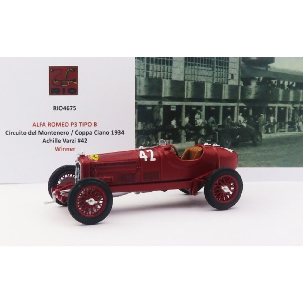 Miniature Voiture Rio 1:43 – Alfa Romeo 1750 Torpedo 1944 – Mussolini Milan – Collection