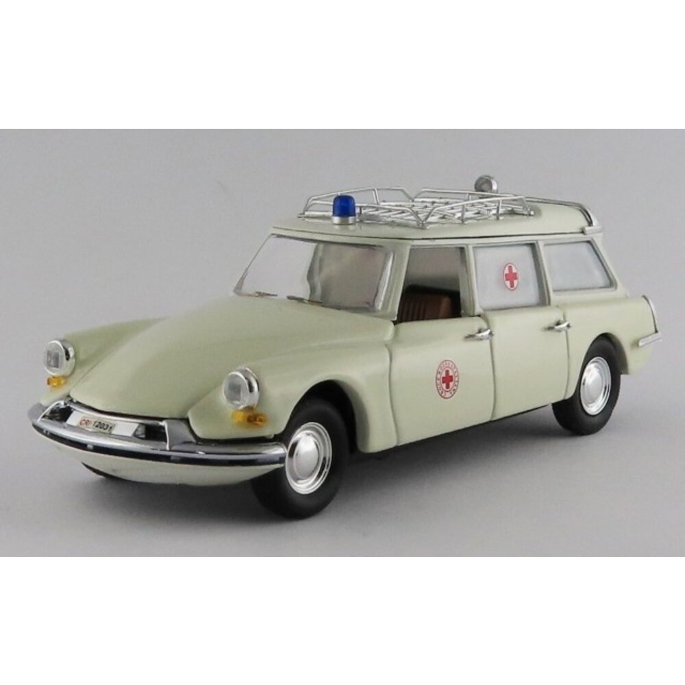 Miniature Rio 1/43 - Citroën ID 19 Break Ambulance Municipale 1963 - Modèle SL070 - Neuf