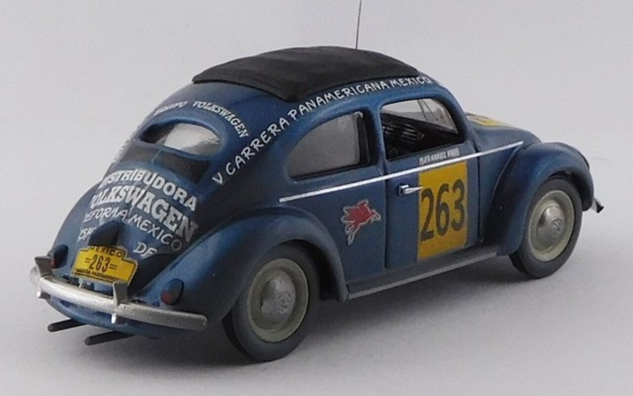 Volkswagen Volkswagen Beetle Maggiolino Closed Roof #263 Rally Panamericana 1954 - 1:43 - Rio