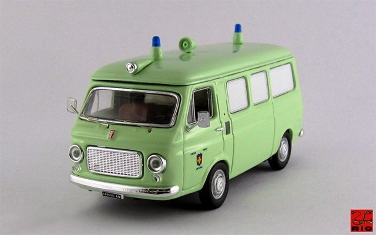 Fiat Fiat 238 Ambulance Yellow Cross Ancona 1970  - 1:43 - Rio