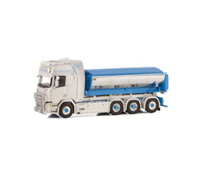 Scania Scania R Highline CR20H Rigid Truck 8x4 Hooklift System + Hooklift Container Asphalt 'Thore Magnussen' - 1:50 - WSI Models