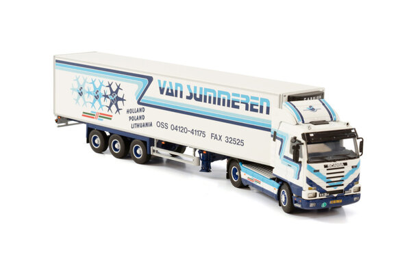 Scania Scania 3 Series Streamline 4x2 + Reefer Semitrailer 3 Axle 'Van Summeren'  - 1:50 - WSI Models