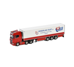 Scania Scania S Highline CS20H 6x2 + Reefer Semitrailer 3 Axle 'Hogeslag-Olst' - 1:50 - WSI Models Scania Scania S Highline CS20H 6x2 + Reefer Semitrailer 3 Axle 'Hogeslag-Olst' - 1:50 - WSI Models