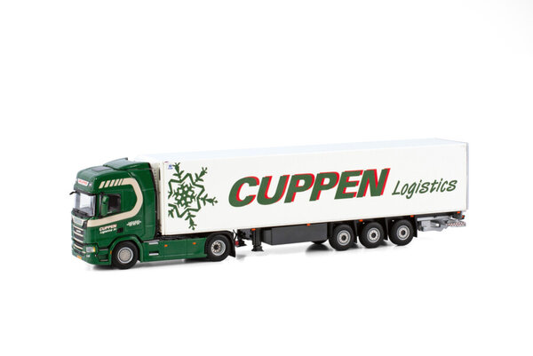 Scania Scania R Highline CR20H 4x2 + Reefer Semitrailer 3 Axle 'Cuppen Logistics' -1:50 - WSI Models Scania Scania R Highline CR20H 4x2 + Reefer Semitrailer 3 Axle 'Cuppen Logistics' -1:50 - WSI Models