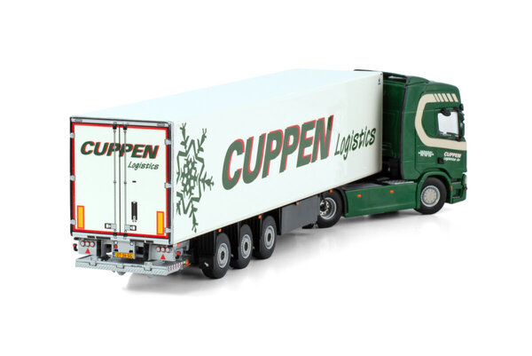 Scania Scania R Highline CR20H 4x2 + Reefer Semitrailer 3 Axle 'Cuppen Logistics' -1:50 - WSI Models Scania Scania R Highline CR20H 4x2 + Reefer Semitrailer 3 Axle 'Cuppen Logistics' -1:50 - WSI Models