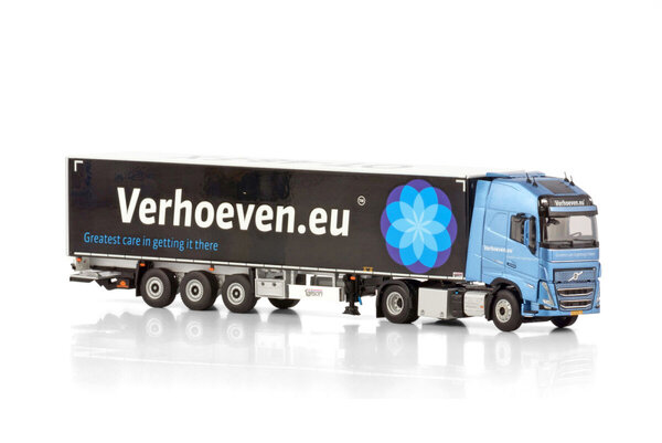 Volvo Volvo FH5 Globetrotter XL 4x2 + Box Semitrailer 3 Axle 'Verhoeven.EU' - 1:50 - WSI Models
