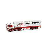Volvo Volvo F12 4x2 + Classic Reefer Semitrailer 2 Axle 'Straver Transport' - 1:50 - WSI Models