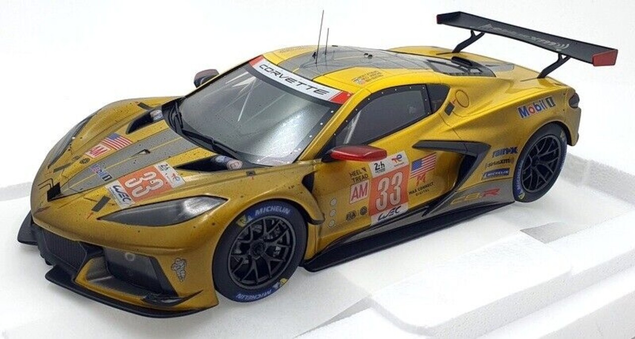 Chevrolet Chevrolet Corvette C8.R 5.5L V8 #33 Team Corvette Racing (After Race Weathered Version) Winner LMGTE AM Class 24H Le Mans 2023 - 1:18 - Top Speed