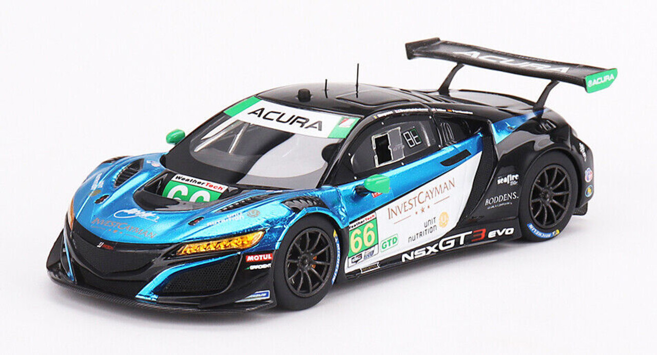 Acura Acura NSX GT3 EVO22 3.5L Turbo V6 #66 Team Gradient Racing 24H Daytona 2022 - 1:43 - TrueScale Miniatures   - Copy Acura Acura NSX GT3 EVO22 3.5L Turbo V6 #66 Team Gradient Racing 24H Daytona 2022 - 1:43 - TrueScale Miniatures   - Copy