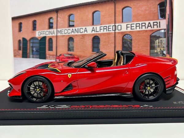 Ferrari Ferrari 812 Competizione A (Break Disc Red - Wheels Carbon Fiber) - 1:18 - BBR Ferrari Ferrari 812 Competizione A (Break Disc Red - Wheels Carbon Fiber) - 1:18 - BBR