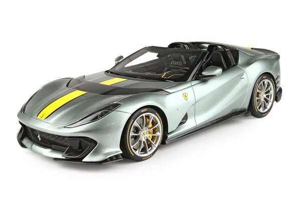 Ferrari Ferrari 812 Competizione A (Break Disc Yellow - Wheels Diamond Matt Grey Corsa) - 1:18 - BBR