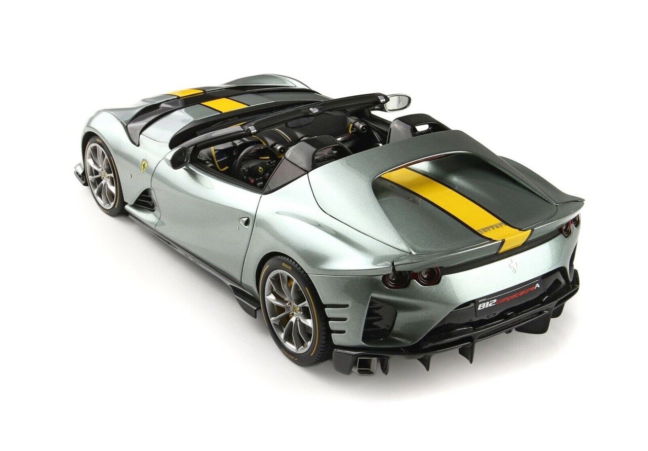 Ferrari Ferrari 812 Competizione A (Break Disc Yellow - Wheels Diamond Matt Grey Corsa) - 1:18 - BBR