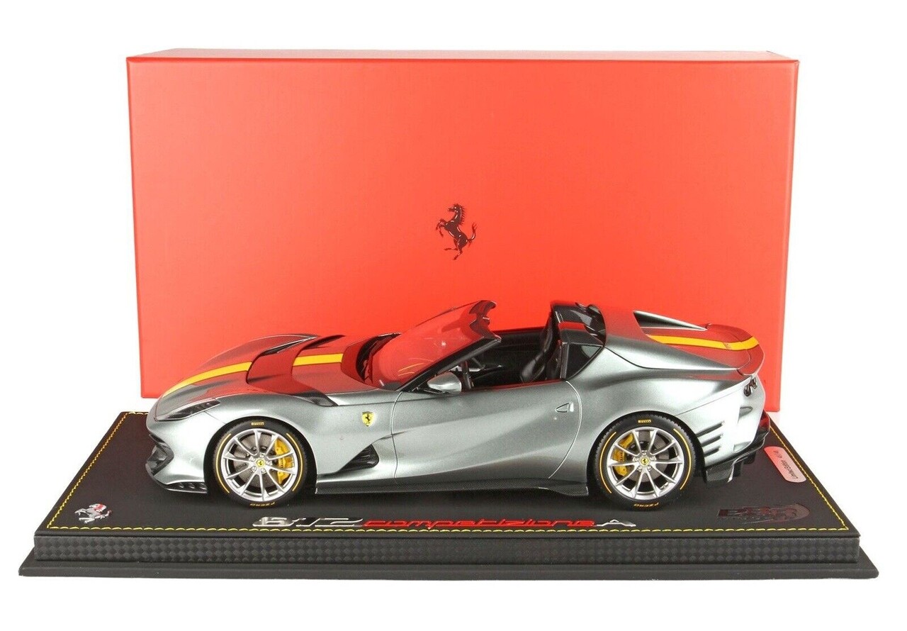 Ferrari Ferrari 812 Competizione A (Break Disc Yellow - Wheels Diamond Matt Grey Corsa) - 1:18 - BBR