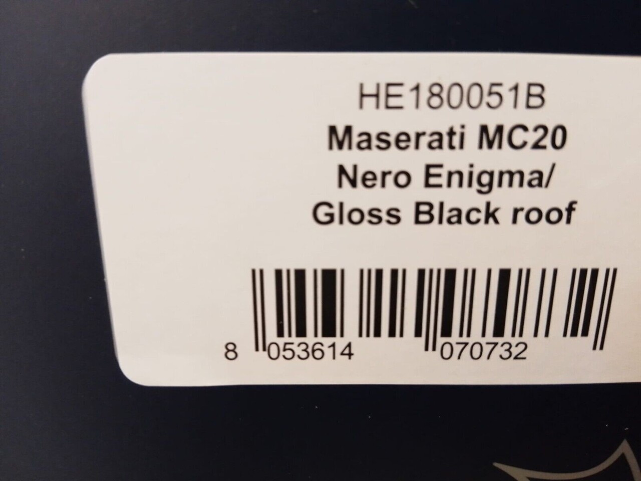Maserati Maserati MC20 Gloss Black Roof 2020 - 1:18 - BBR Maserati Maserati MC20 Gloss Black Roof 2020 - 1:18 - BBR