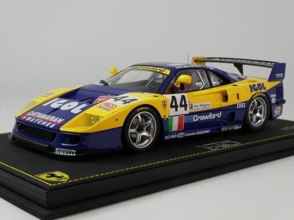 Ferrari Ferrari F40 GTE 3.5L Turbo V8 #44 Team Ennea SRL Igol 24H Le Mans 1996 - 1:18 - BBR