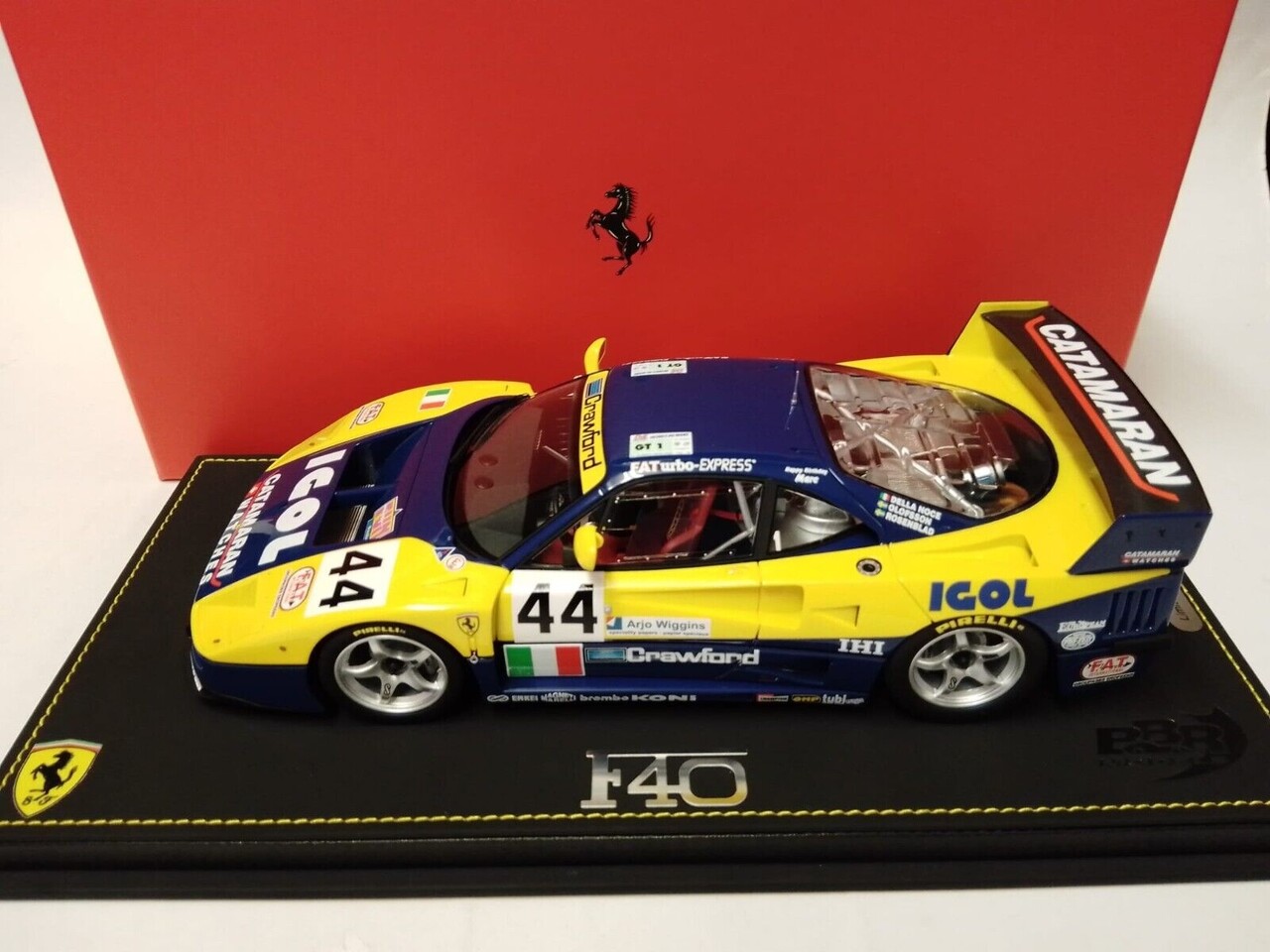 Ferrari Ferrari F40 GTE 3.5L Turbo V8 #44 Team Ennea SRL Igol 24H Le Mans 1996 - 1:18 - BBR