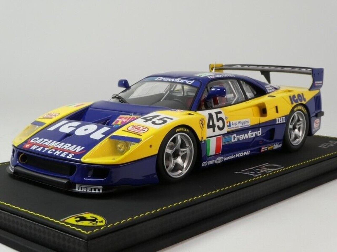 Ferrari Ferrari F40 GTE 3.5L Turbo V8 #45 Team Ennea SRL Igol 24H Le Mans 1996 - 1:18 - BBR