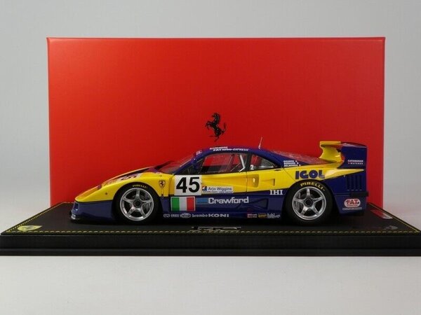 Ferrari Ferrari F40 GTE 3.5L Turbo V8 #45 Team Ennea SRL Igol 24H Le Mans 1996 - 1:18 - BBR