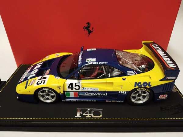 Ferrari Ferrari F40 GTE 3.5L Turbo V8 #45 Team Ennea SRL Igol 24H Le Mans 1996 - 1:18 - BBR