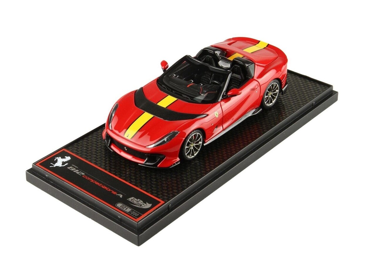 Ferrari Ferrari 812 Competizione A Silver Wheels - 1:43 - BBR Ferrari Ferrari 812 Competizione A Silver Wheels - 1:43 - BBR