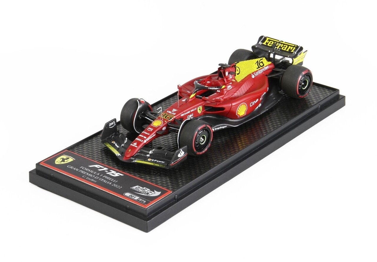 Formule 1 Ferrari F1-75 #16 Team Scuderia Ferrari 2nd  GP Italy (Pole Position) 2022 C.Leclerc - 1:43 - BBR