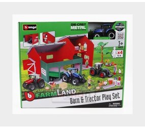 Fendt Fendt Vario 1050 Tractor 2016 + Farm Barn Play Set - 1:50 - Bburago Fendt Fendt Vario 1050 Tractor 2016 + Farm Barn Play Set - 1:50 - Bburago