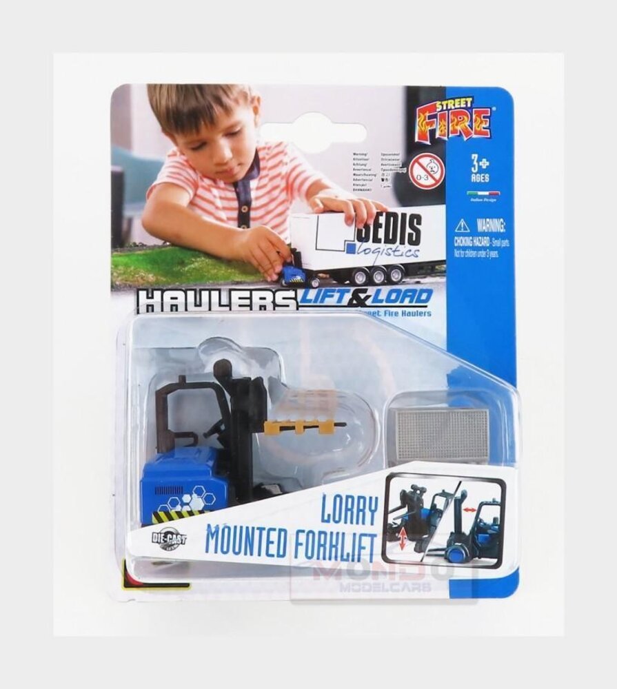 Forklift Forklift (Lorry Mounted) Vertical Order Picker 5 Wheels + Accessories - 1:50 - Bburago Forklift Forklift (Lorry Mounted) Vertical Order Picker 5 Wheels + Accessories - 1:50 - Bburago