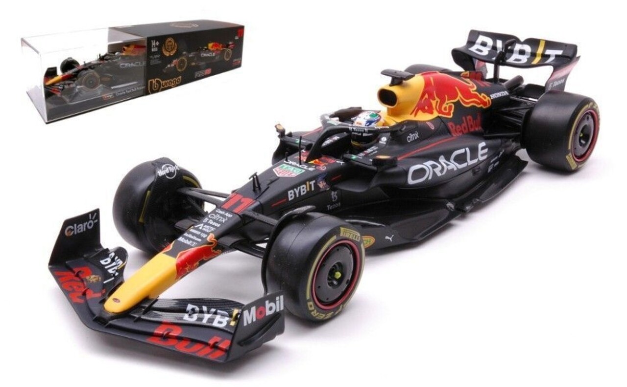 Formule 1 Red Bull RB18 Team Oracle Red Bull Racing #11 GP Abu Dhabi 2022 S.Perez + Pilot - 1:24 - Bburago