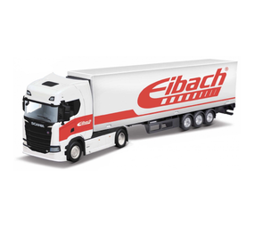 Scania Scania S 730 Highline Cab 4x2 + ContainerTrailer 3 Axle "Eibach' - 1:43 - Bburago Scania Scania S 730 Highline Cab 4x2 + ContainerTrailer 3 Axle "Eibach' - 1:43 - Bburago