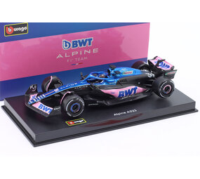 Formule 1 Alpine A523 BWT F1 #31 Season Car 2023 E.Ocon + Pilot + Showcase - 1:43 - Bburago Formule 1 Alpine A523 BWT F1 #31 Season Car 2023 E.Ocon + Pilot + Showcase - 1:43 - Bburago