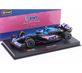 Formule 1 Alpine A523 BWT F1 #10 Season Car 2023 P. Gasly + Pilot + Showcase - 1:43 - Bburago Formule 1 Alpine A523 BWT F1 #10 Season Car 2023 P. Gasly + Pilot + Showcase - 1:43 - Bburago
