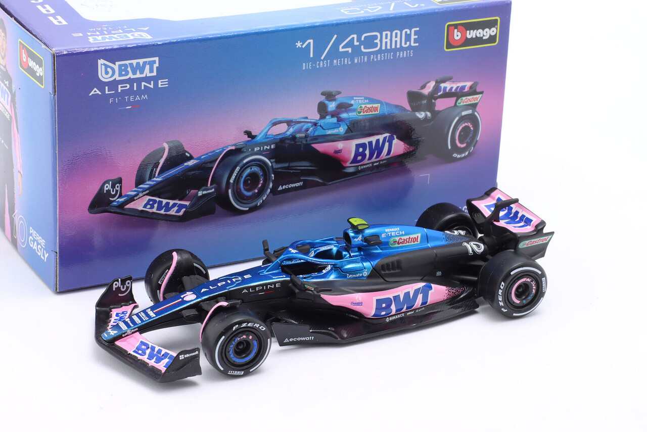 Formule 1 Alpine A523 BWT F1 #10 Season Car 2023 P. Gasly - 1:43 - Bburago Formule 1 Alpine A523 BWT F1 #10 Season Car 2023 P. Gasly - 1:43 - Bburago