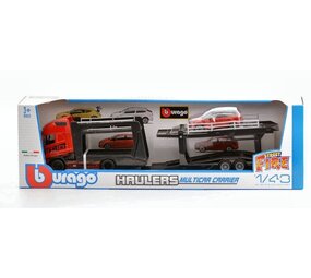 Volvo Volvo FH16 Globetrotter 750 XXL Car Transporter + Cartransporter Trailer + Land Rover LRX - 1:43 - Bburago Volvo Volvo FH16 Globetrotter 750 XXL Car Transporter + Cartransporter Trailer + Land Rover LRX - 1:43 - Bburago