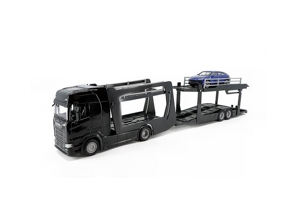 Scania Scania S730 Highline Cab Cartransporter + Cartransporter Trailer + Lamborghini Urus - 1:43 - Bburago Scania Scania S730 Highline Cab Cartransporter + Cartransporter Trailer + Lamborghini Urus - 1:43 - Bburago
