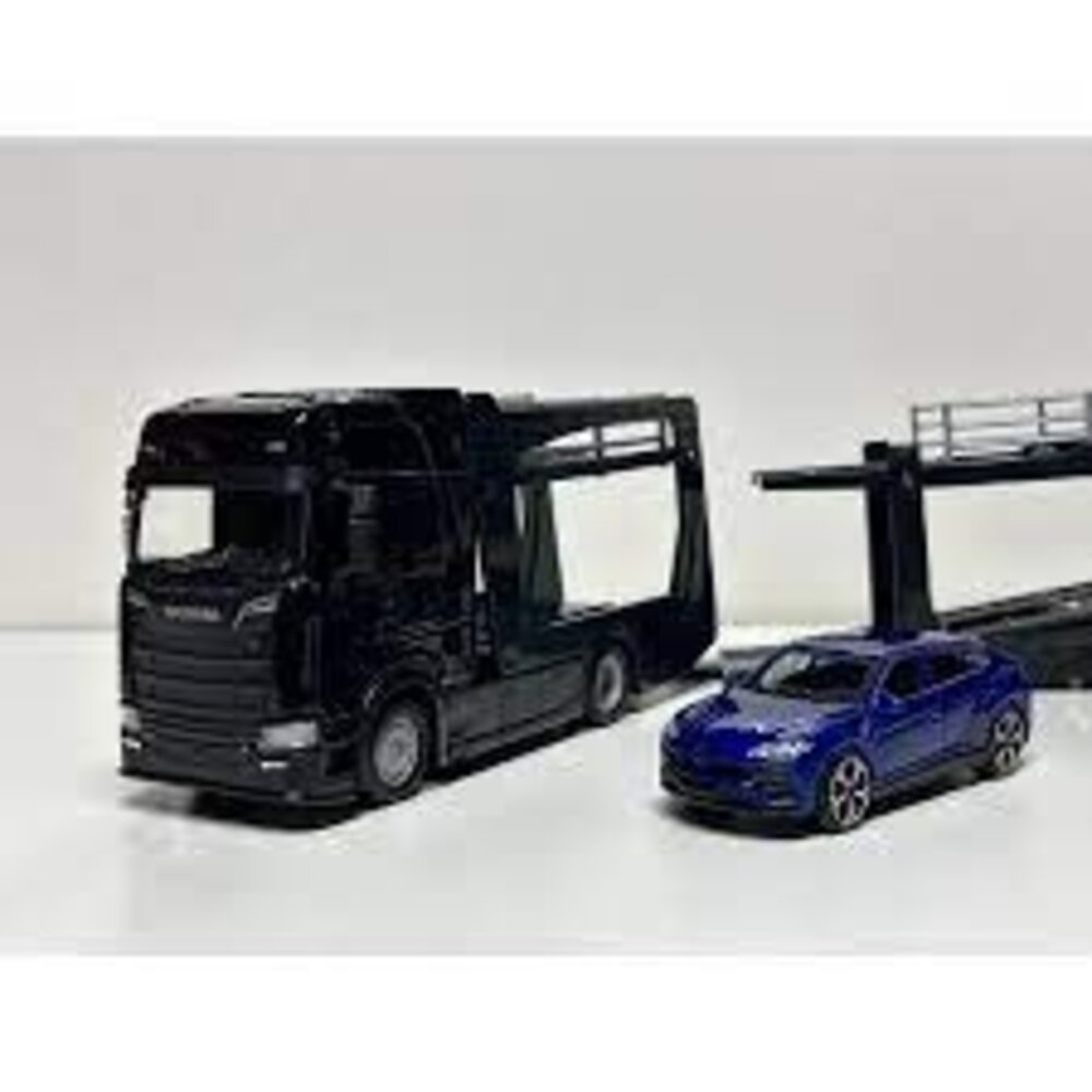 Scania Scania S730 Highline Cab Cartransporter + Cartransporter Trailer + Lamborghini Urus - 1:43 - Bburago Scania Scania S730 Highline Cab Cartransporter + Cartransporter Trailer + Lamborghini Urus - 1:43 - Bburago