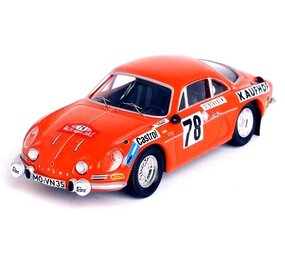 Alpine Alpine Renault A110 #78 Rally WM Rally Monte Carlo 1975 - 1:43 - Troféu Alpine Alpine Renault A110 #78 Rally WM Rally Monte Carlo 1975 - 1:43 - Troféu