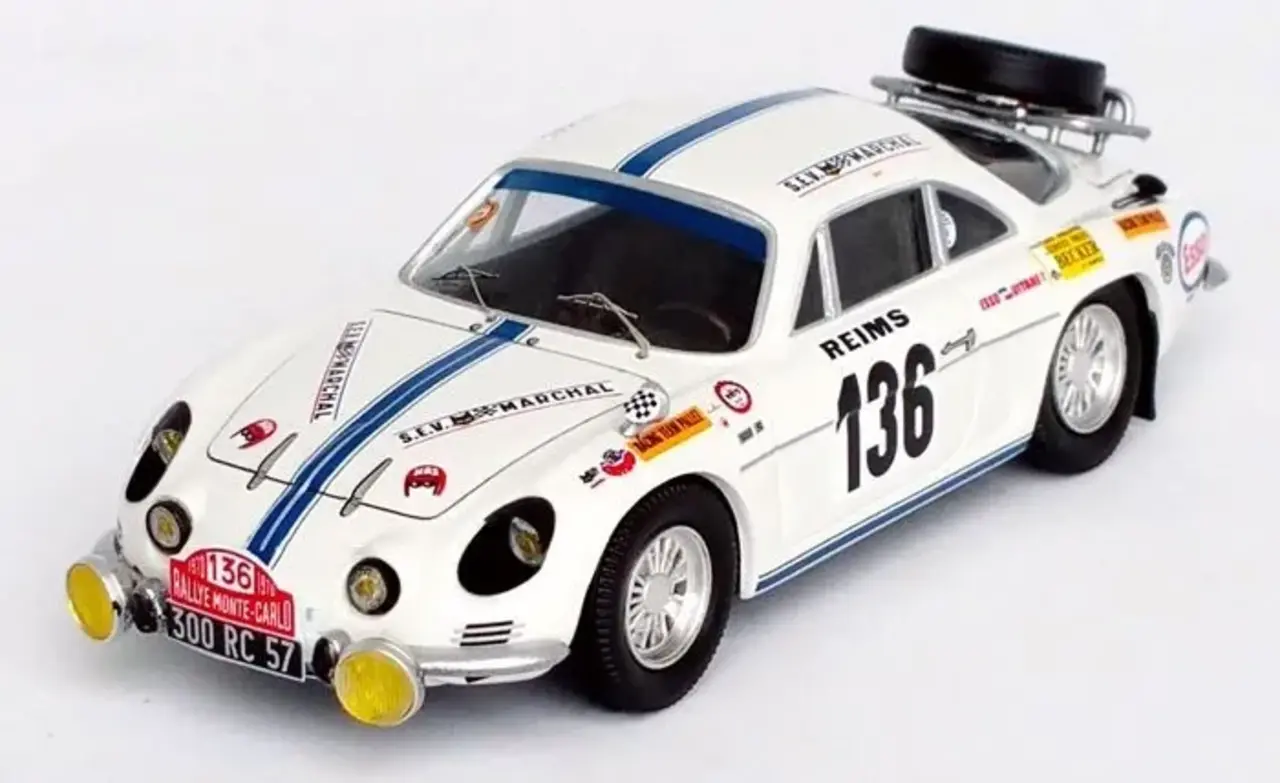 Alpine Alpine Renault A110 #136  Rally Monte Carlo 1970 - 1:43 - Troféu Alpine Alpine Renault A110 #136  Rally Monte Carlo 1970 - 1:43 - Troféu