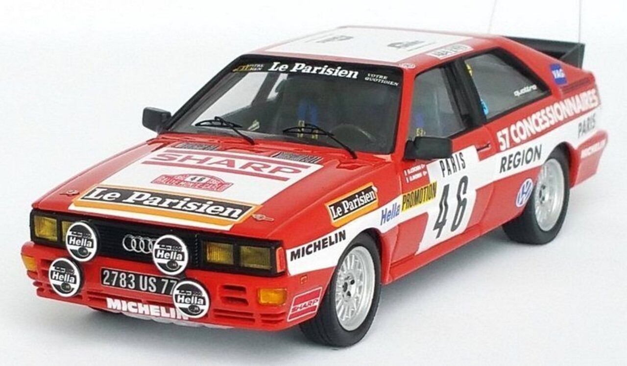Audi Audi Quattro #46 Rally WM Rally Monte Carlo 1982 - 1:43 - Troféu Audi Audi Quattro #46 Rally WM Rally Monte Carlo 1982 - 1:43 - Troféu