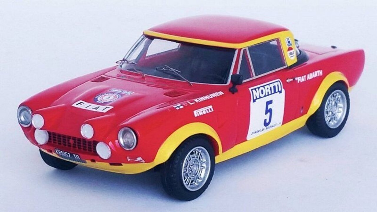 Fiat Fiat 124 Abarth Rally #5 Rally WM Rally Finland 1974 - 1:43 - Troféu Fiat Fiat 124 Abarth Rally #5 Rally WM Rally Finland 1974 - 1:43 - Troféu