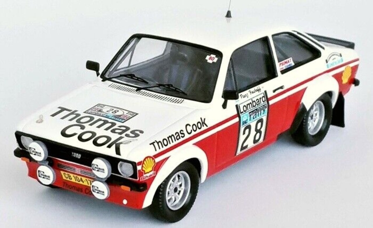 Ford Ford Escort MK II RS RHD #28 Thomas Cook Rally WM RAC Rally 1980 - 1:43 - Troféu Ford Ford Escort MK II RS RHD #28 Thomas Cook Rally WM RAC Rally 1980 - 1:43 - Troféu