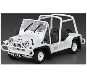 Austin Austin Mini Moke 1968 + 2 Figures + Suitcase + Macau Street Sign - 1:43 - Vitesse