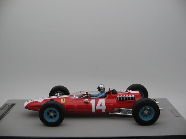 Formule 1 Ferrari 512 #14 GP USA 1965 + Driver - 1:18 - Tecnomodel Mythos Formule 1 Ferrari 512 #14 GP USA 1965 + Driver - 1:18 - Tecnomodel Mythos