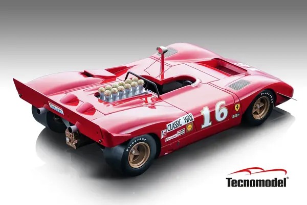 Ferrari Ferrari 612 #16 3rd Can-Am Mid-Ohio 1969 - 1:18 - Tecnomodel Mythos Ferrari Ferrari 612 #16 3rd Can-Am Mid-Ohio 1969 - 1:18 - Tecnomodel Mythos