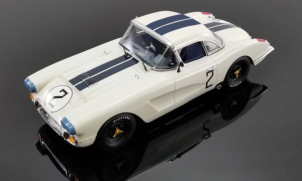 Chevrolet Chevrolet Corvette C1 Coupe 4.6L V8 #2 Team Cunningham 24H Le  Mans 1960 - 1:18 - ACME      - Copy
