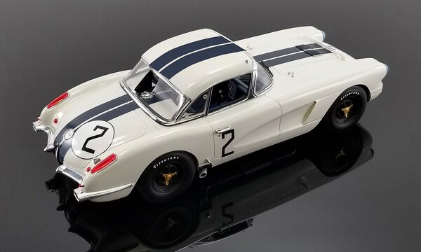 Chevrolet Chevrolet Corvette C1 Coupe 4.6L V8 #2 Team Cunningham 24H Le  Mans 1960 - 1:18 - ACME      - Copy