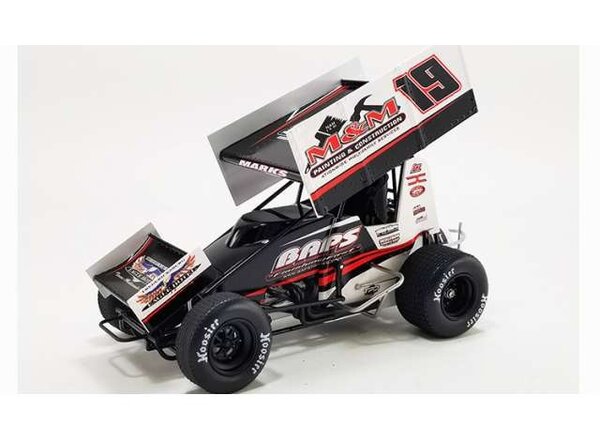 Sprint Car Sprint Car Murray-Marks Motorsports #19 Brent Marks 2022 - 1:18 - ACME Sprint Car Sprint Car Murray-Marks Motorsports #19 Brent Marks 2022 - 1:18 - ACME