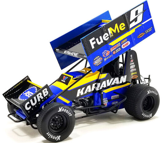 Sprint Car Sprint Car #9 Kaset Kahne Karavan/Fuel Me Sprint Car 2022 - 1:18 - ACME Sprint Car Sprint Car #9 Kaset Kahne Karavan/Fuel Me Sprint Car 2022 - 1:18 - ACME