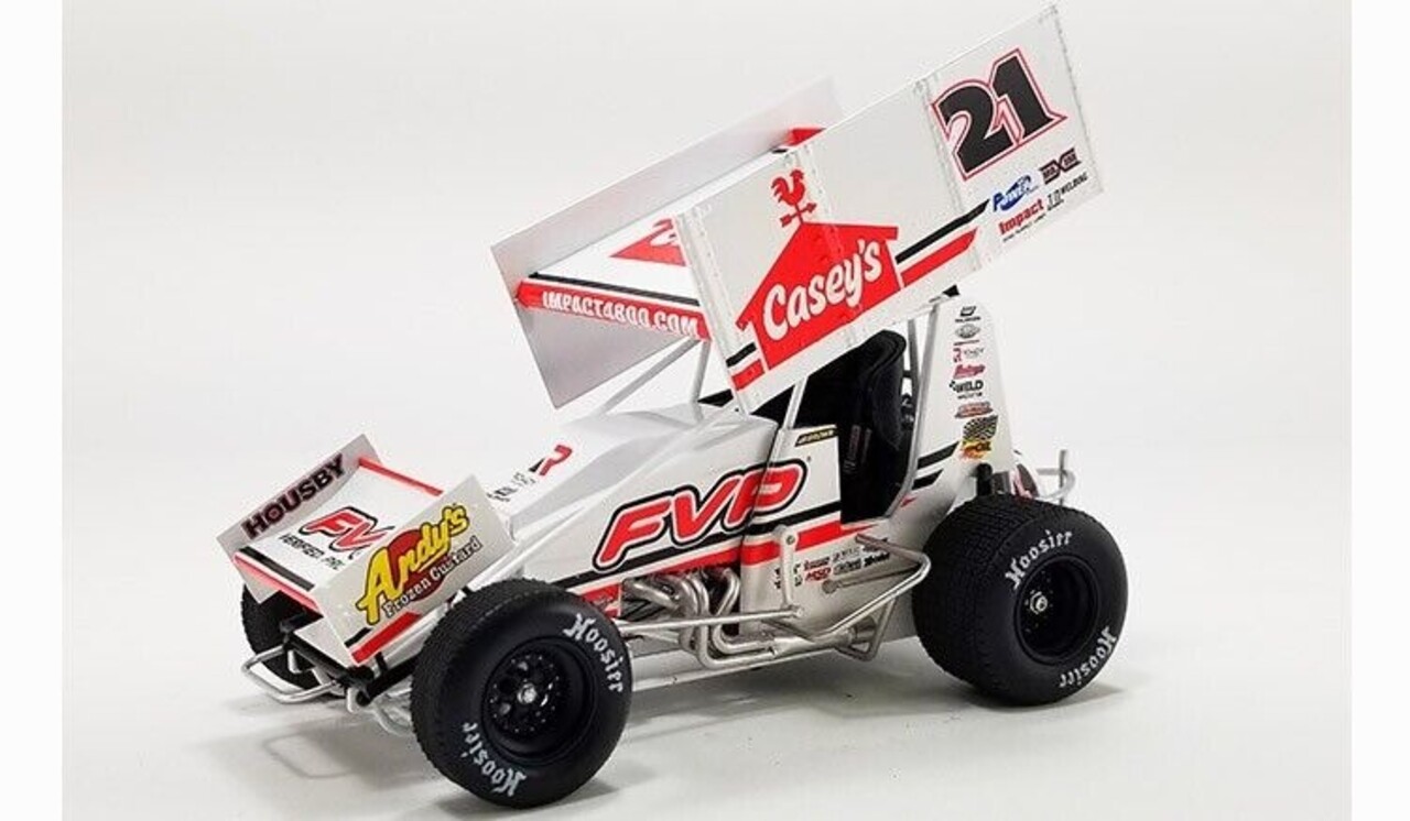 Sprint Car Sprint Car #21 Brain Brown Casey's General Store Sprint Car 2022 - 1:18 - ACME Sprint Car Sprint Car #21 Brain Brown Casey's General Store Sprint Car 2022 - 1:18 - ACME